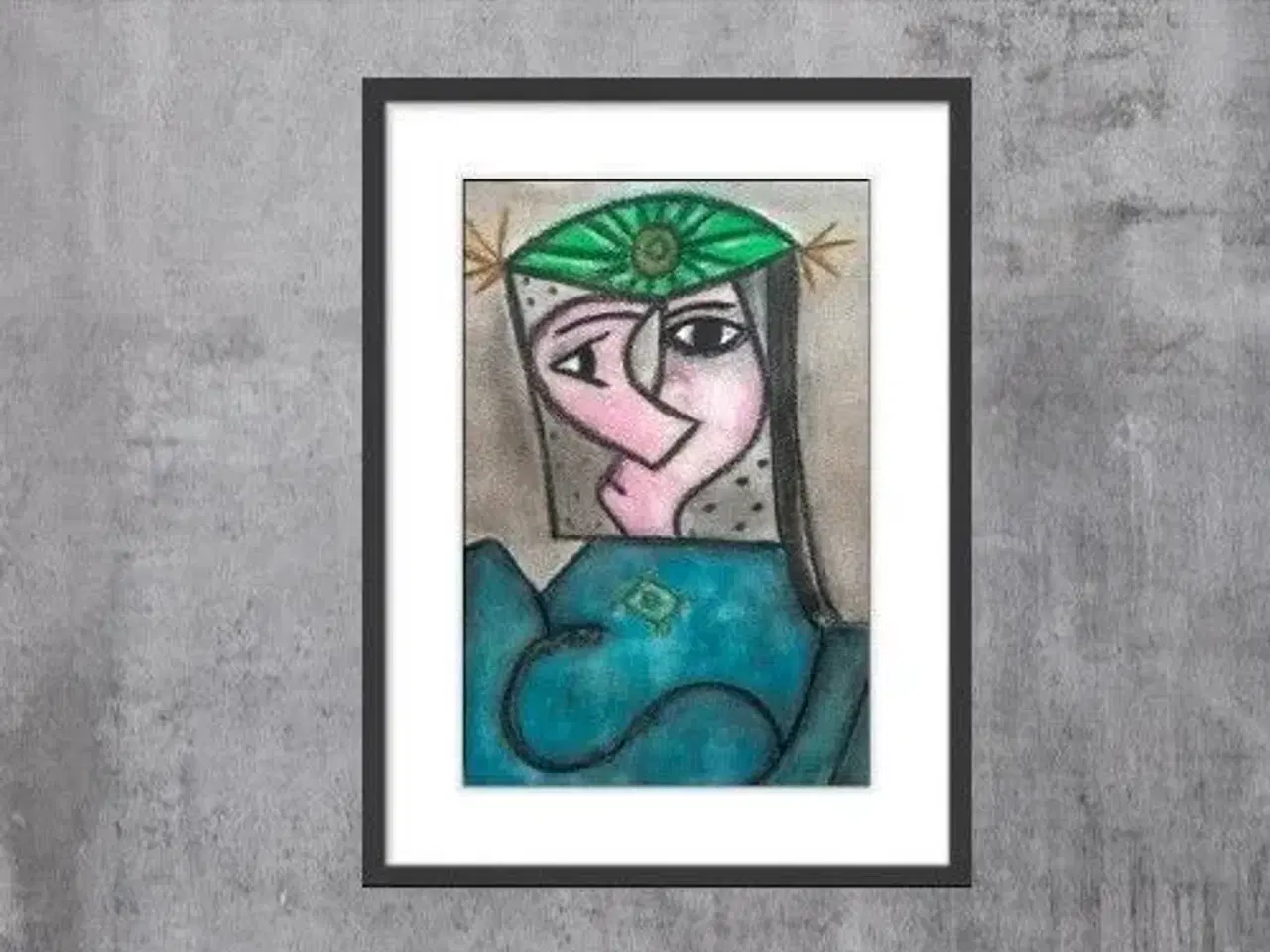 Billede 16 - Forskellige akvareller, Picasso interpretationer