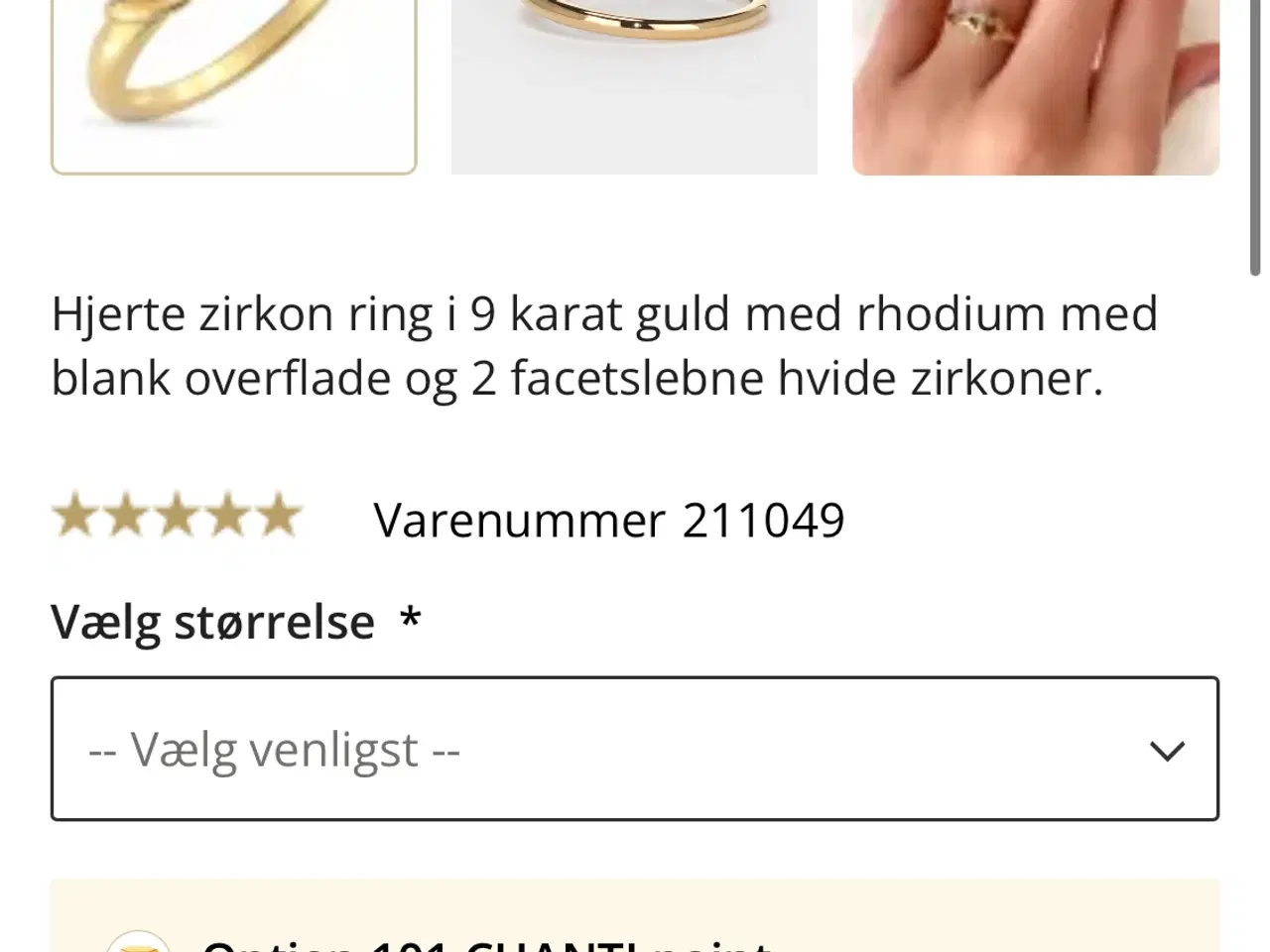 Billede 2 - Guld ring