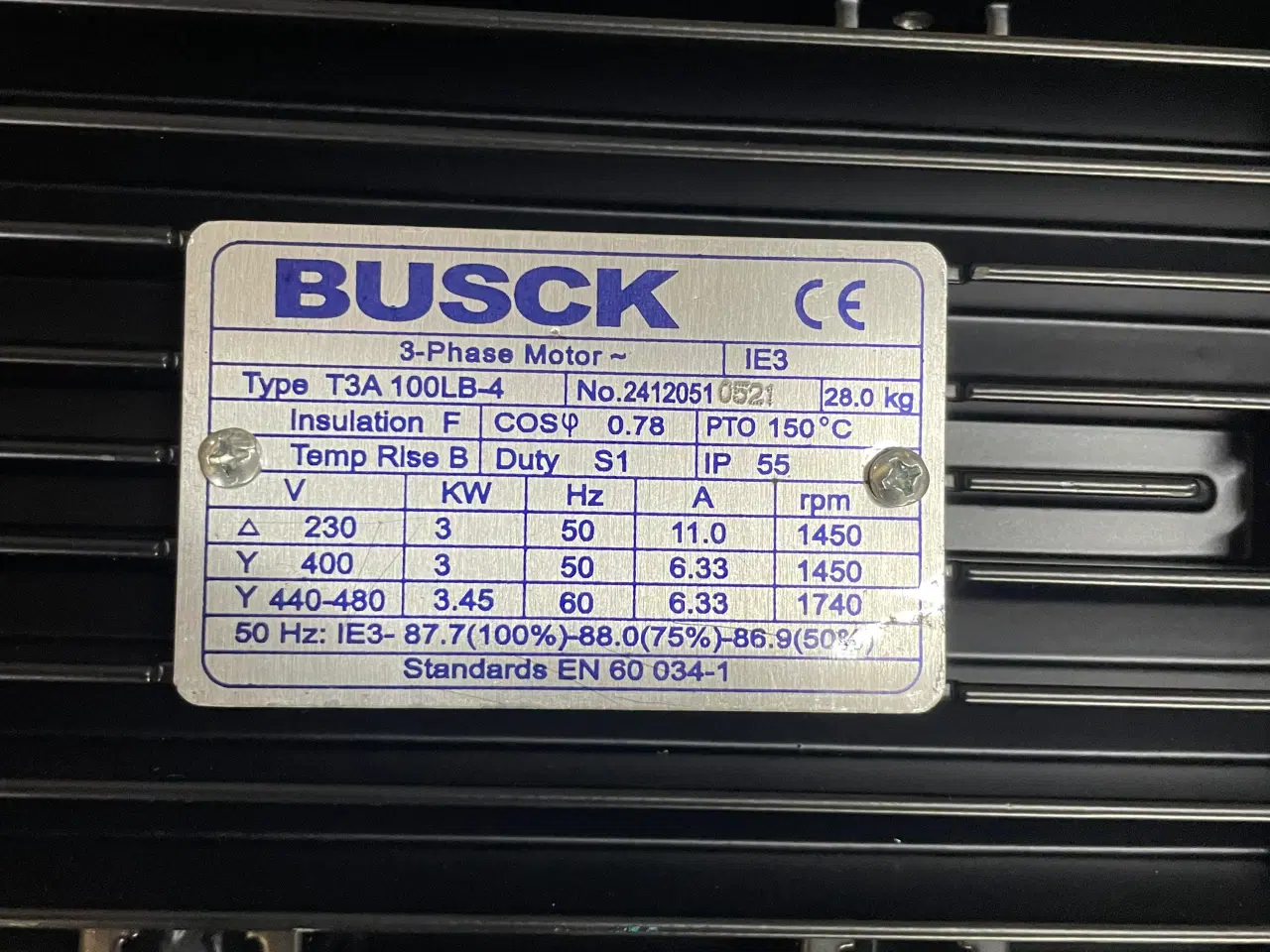 Billede 1 - 3 kw elmotor ny