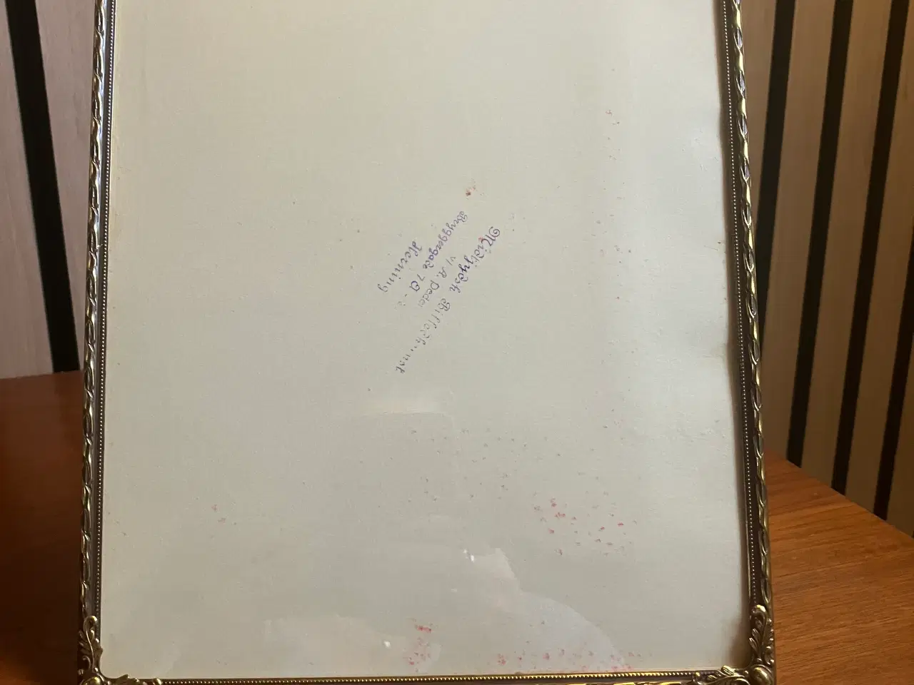 Billede 2 - Gammel metal rammer med fine detaljer og patina.