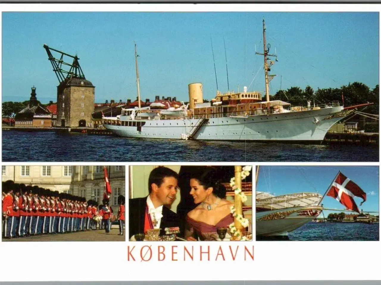 Billede 1 - Kongeskibet  - Livgarden - Kronprins Frederik og Kronprinsesse Mary - Ubrugt