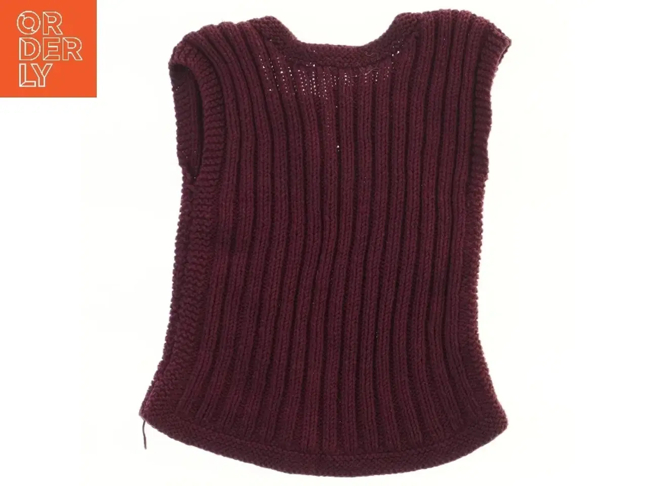 Billede 2 - Strikket vest med knapper (str. 22x32 cm)