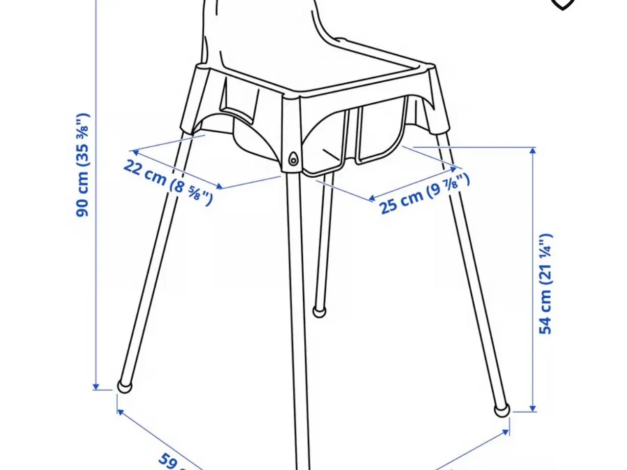 Billede 2 - Antilop højstol uden sele