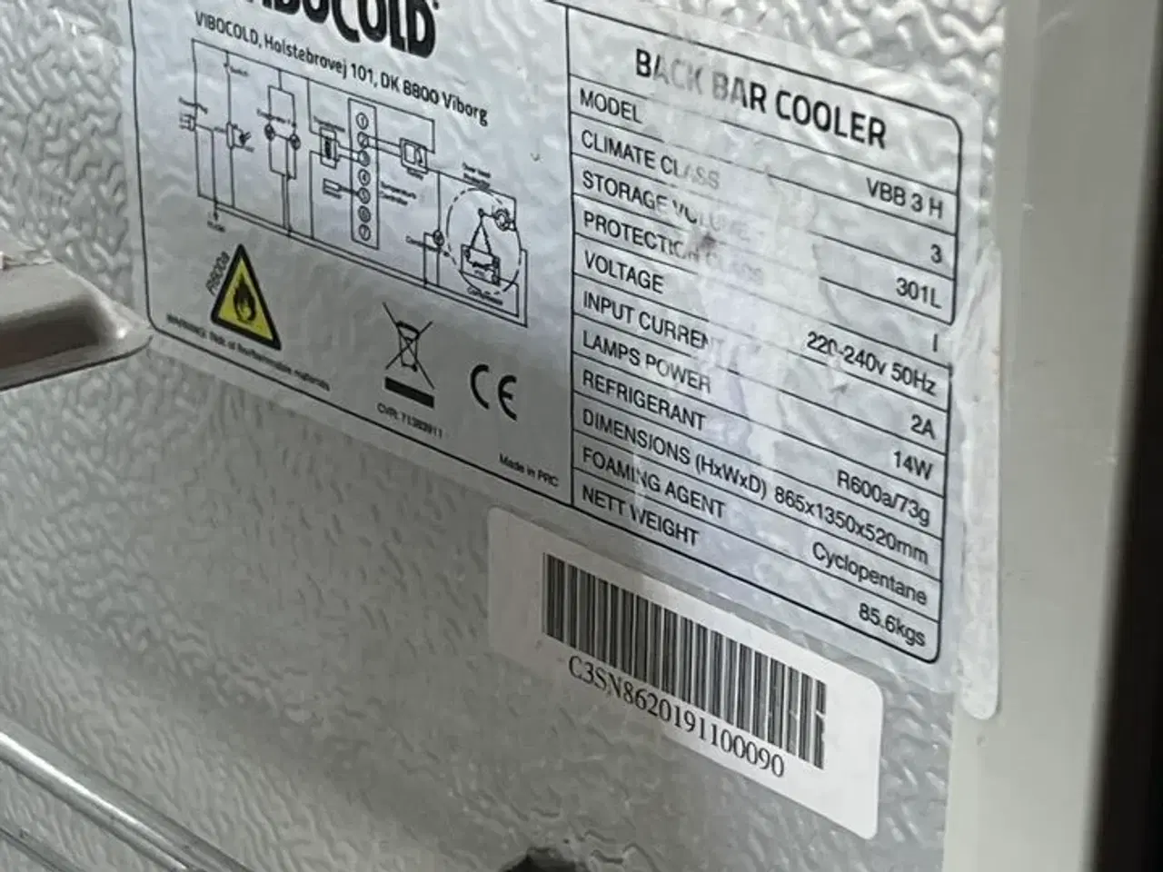 Billede 4 - Backbarkøler 3 fag VIBOCOLD VBB 3 H