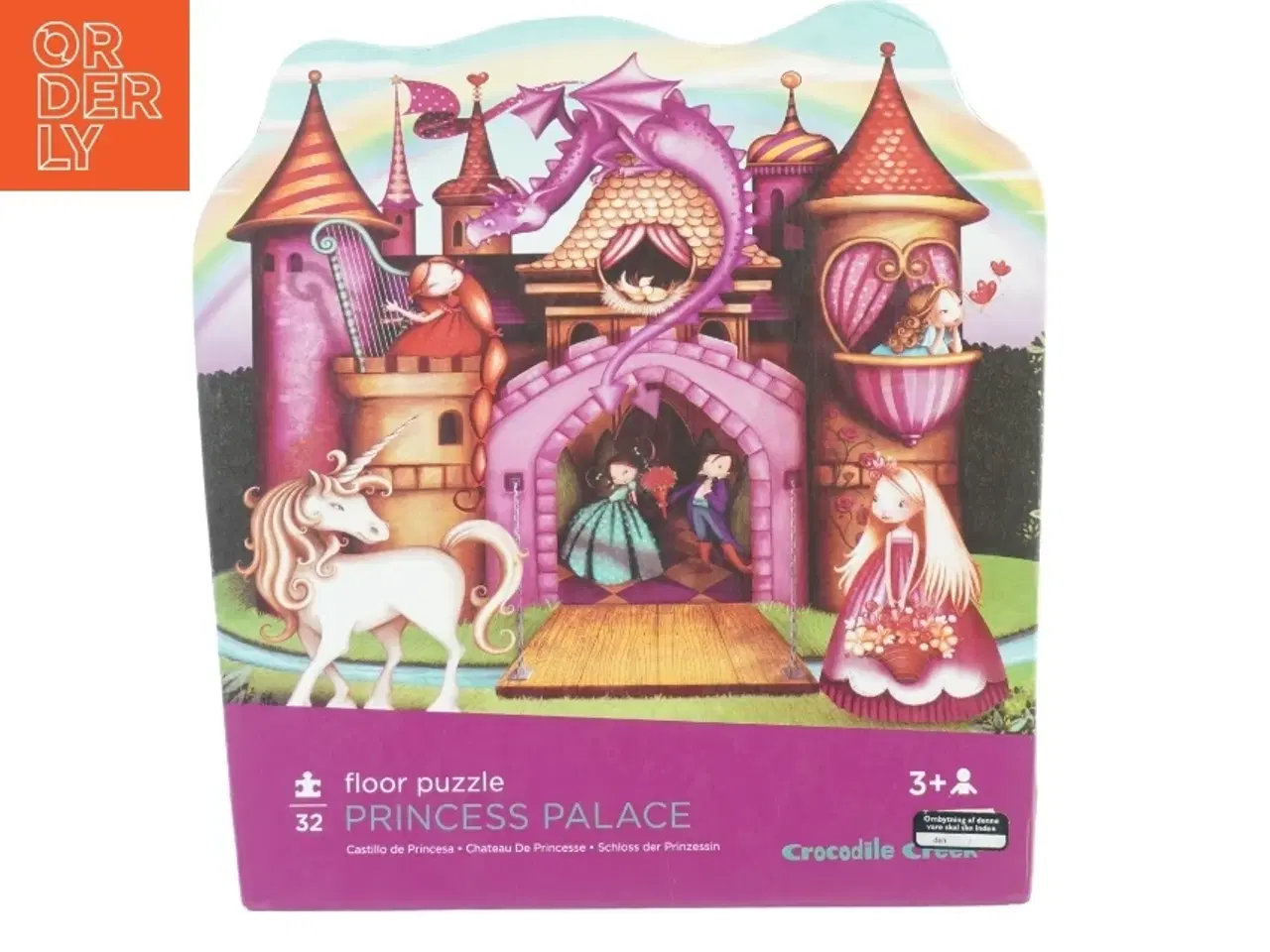 Billede 1 - Gulvpuslespil, Prinsesseslot fra Crocodile Creek (str. 50 x 66 cm)