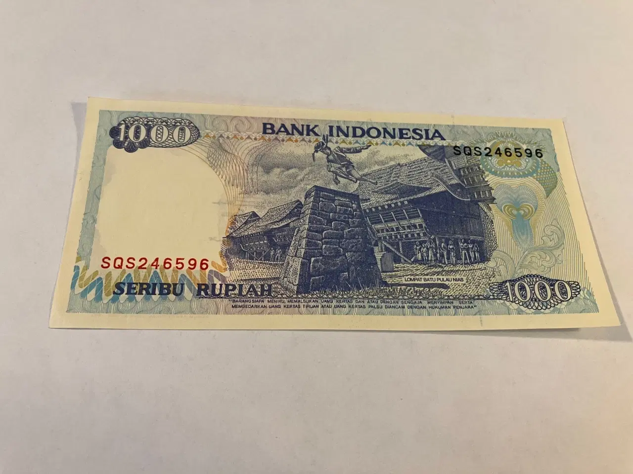 Billede 1 - 1000 Indonesia Rupiah 1992