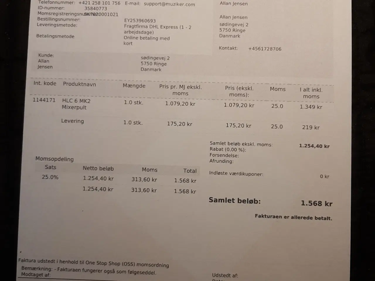 Billede 1 - Mixerpult