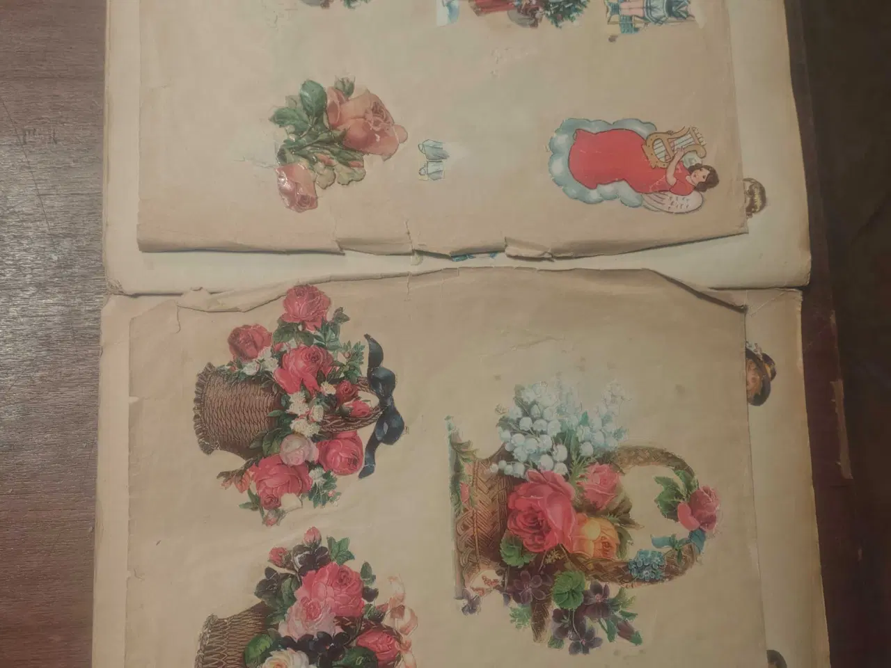 Billede 4 - Gammel bog med mange glansbilleder 