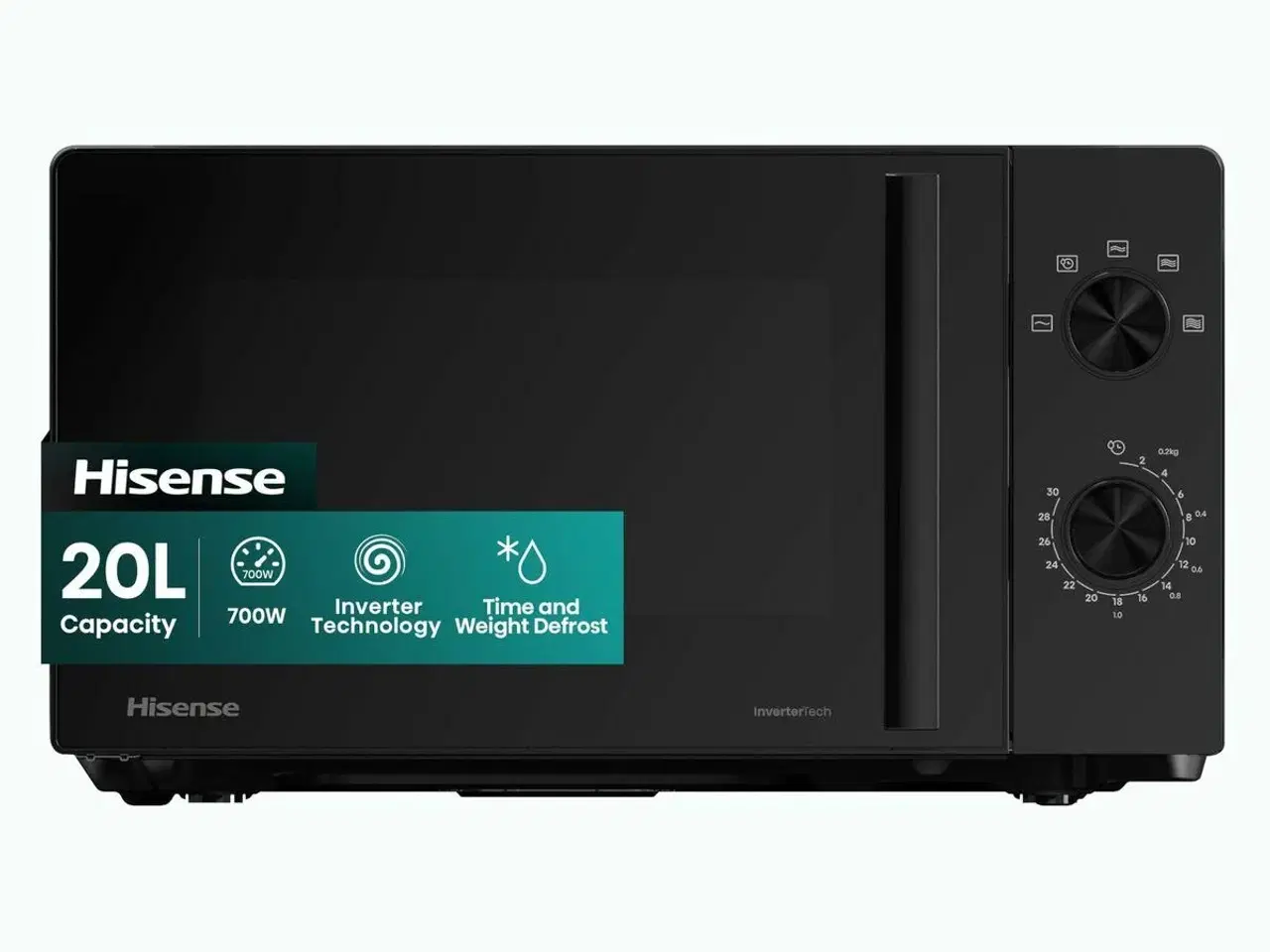 Billede 18 - Mikrobølgeovn Hisense H20MOBP1HI 20 L - Sort, 700 W