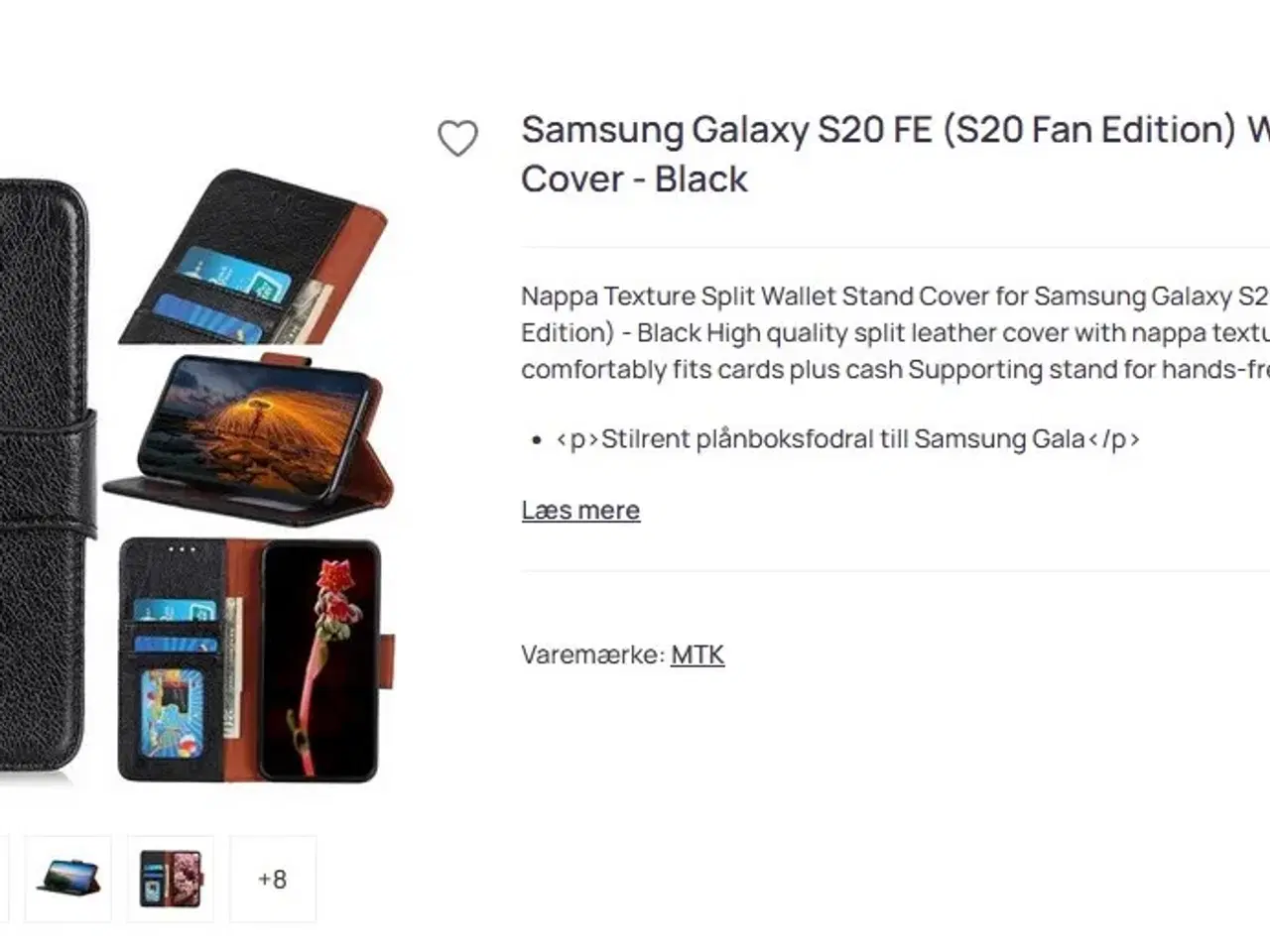 Billede 3 - Sælger en ny Samsung Galaxy S20 FE lædercover