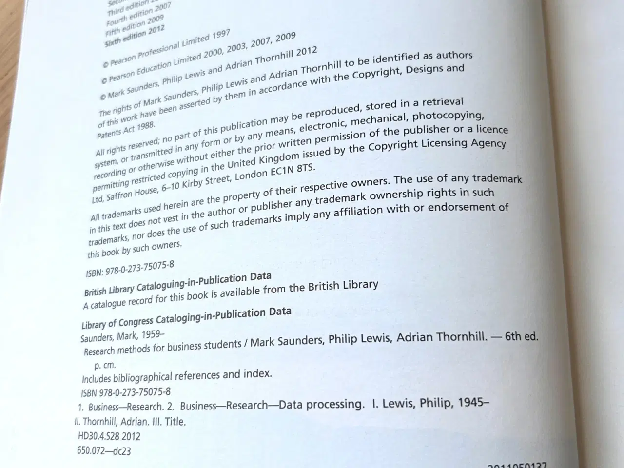 Billede 3 - Research Methods for Business Students