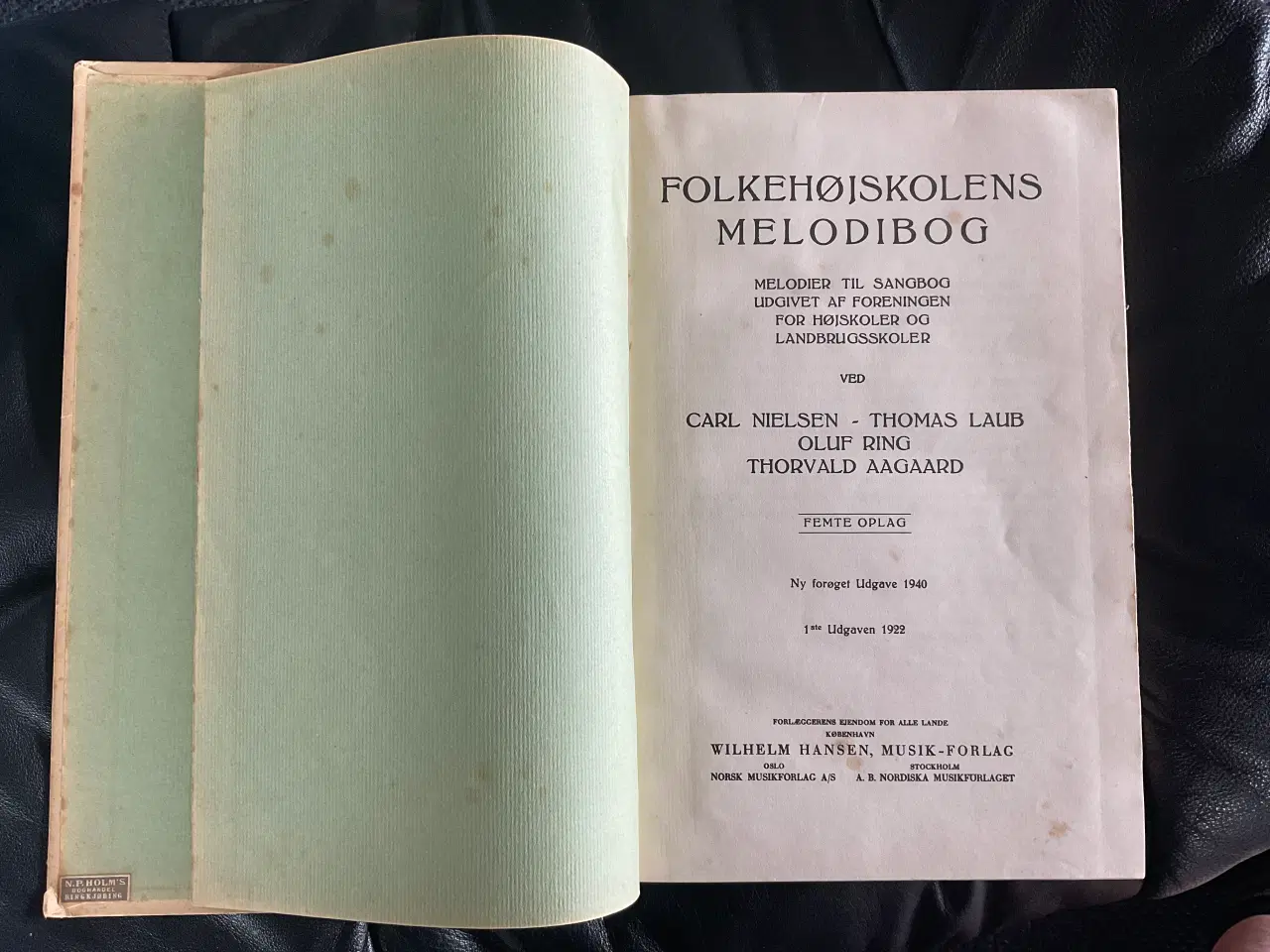 Billede 9 - Folkehøjskolens Melodibog udgave fra 1940 