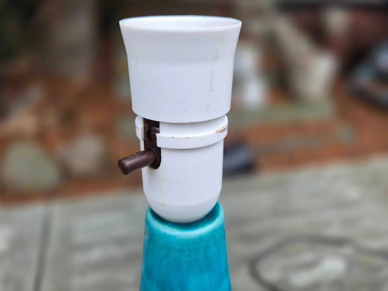 Billede 6 - Keramikbordlamper med smuk turkis glasur