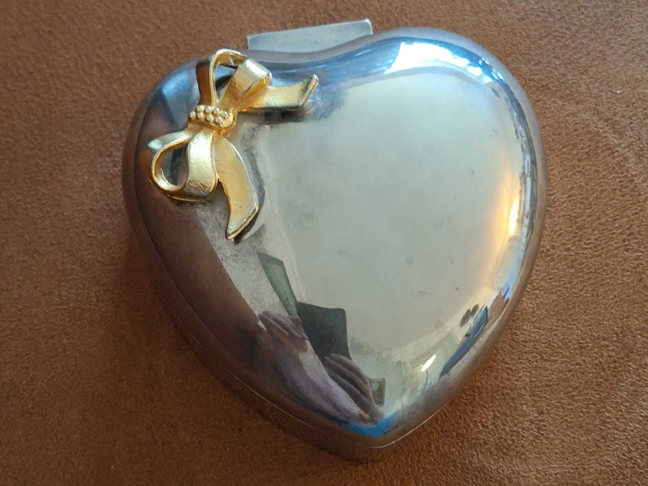 Billede 1 - Hjerteformet smykkeskrin 