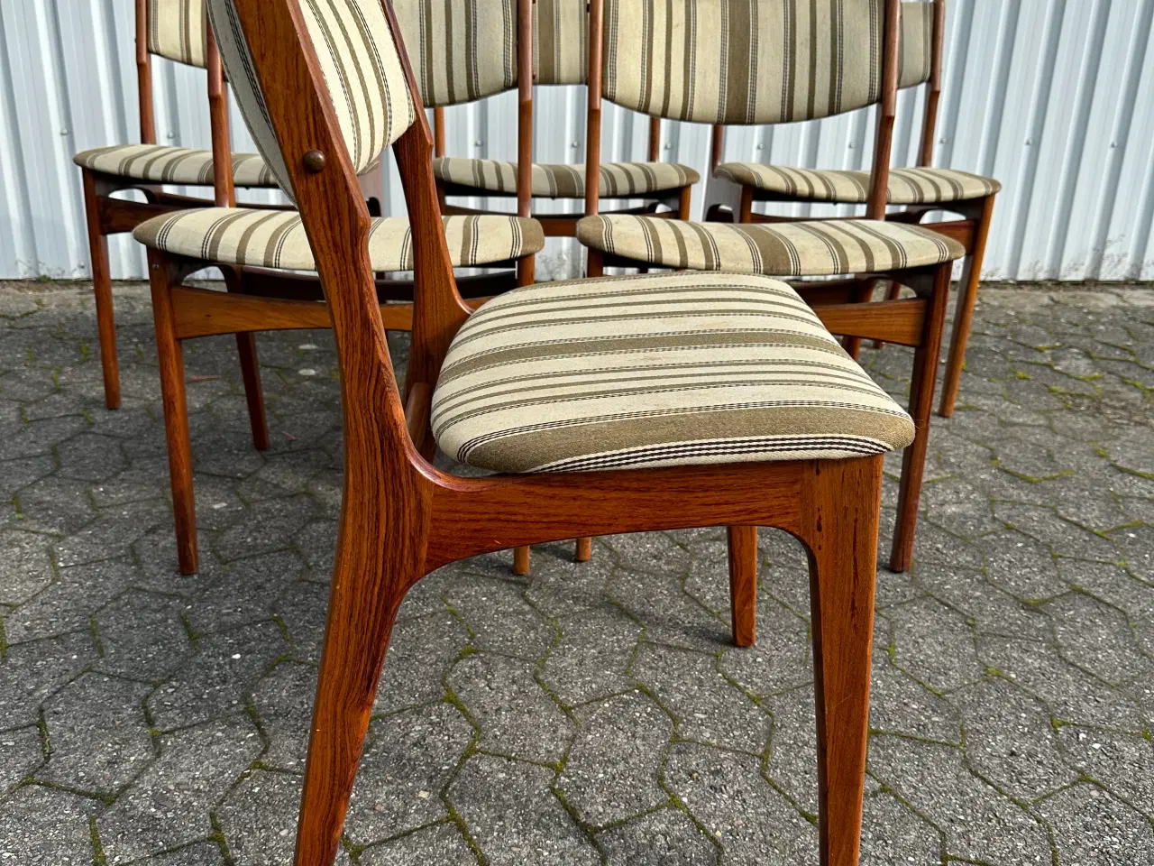 Billede 4 - 6 stk. retro spisebordsstole i Palisander