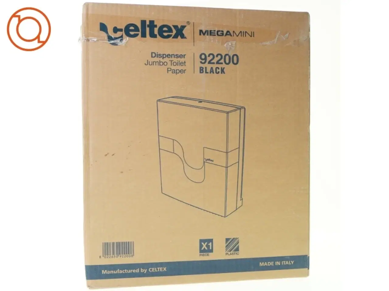 Billede 1 - Dispenser jumbo toilet paper mega mini 9 2 2 0 0 black fra Celtex (str. 39 x 33 x 13)