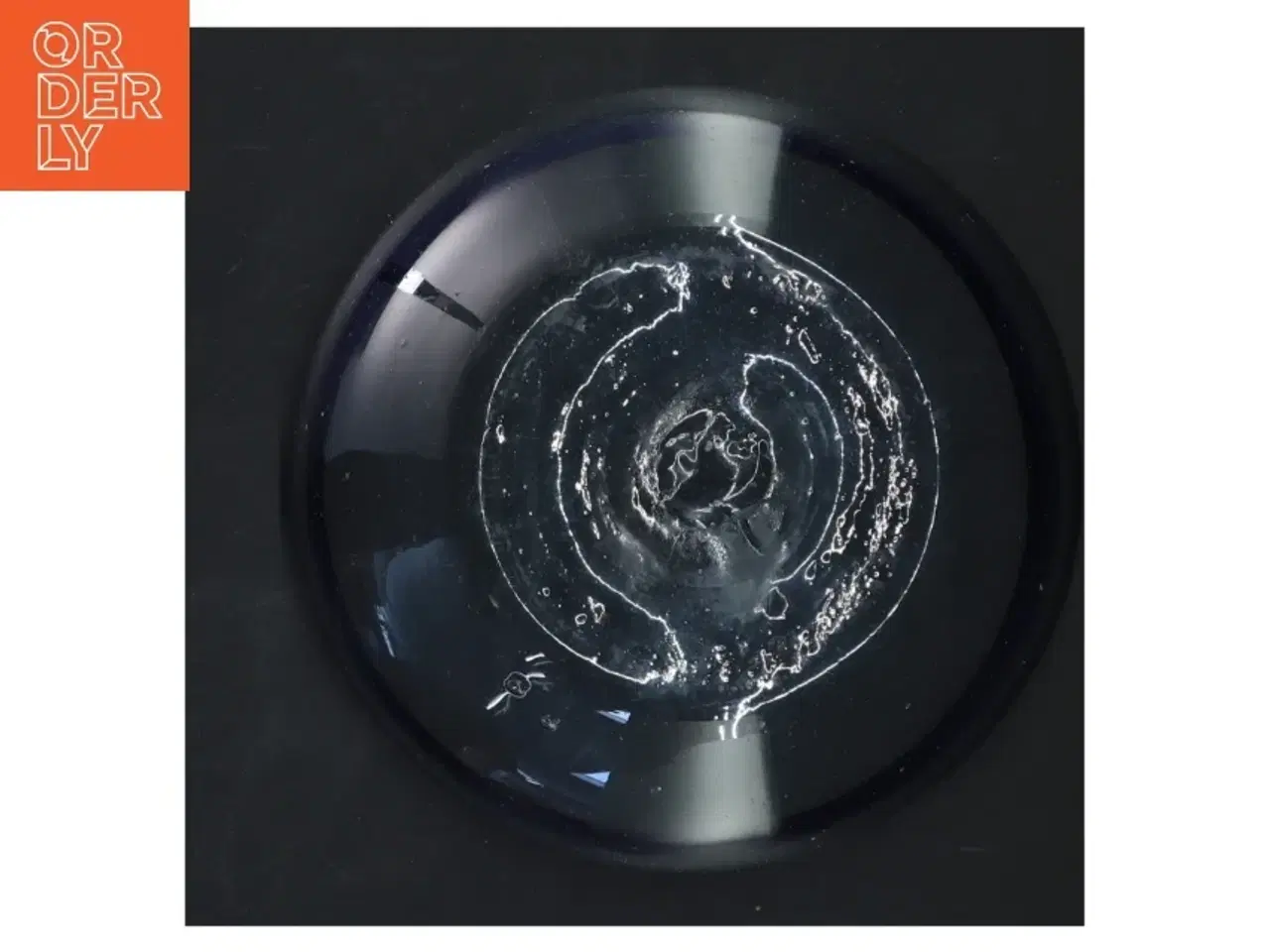 Billede 3 - Blå glasskål (str. Ø 16x5 cm)