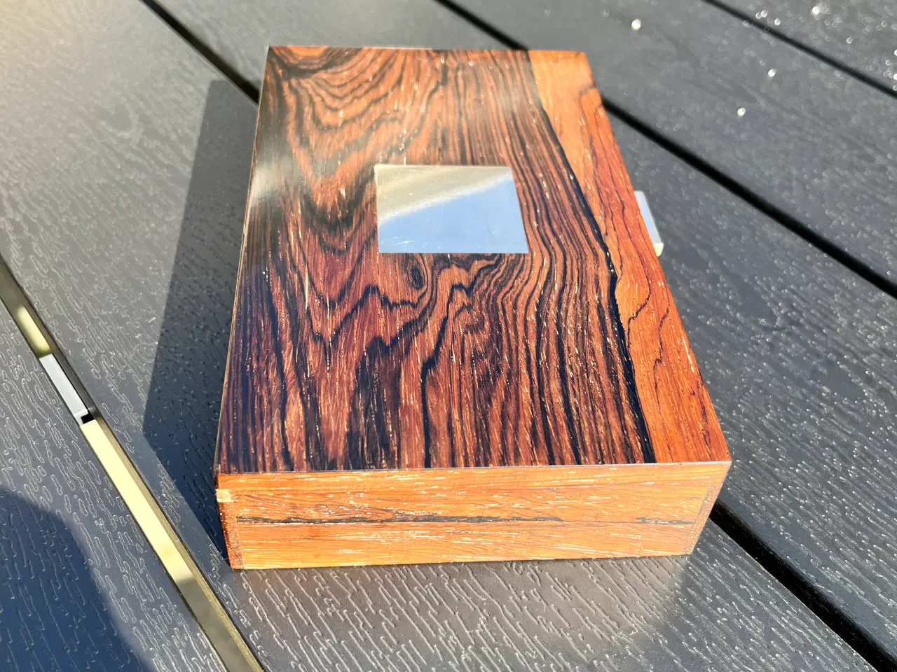 Billede 4 - Hans Hansen palisanderskrin med indlagt sølv