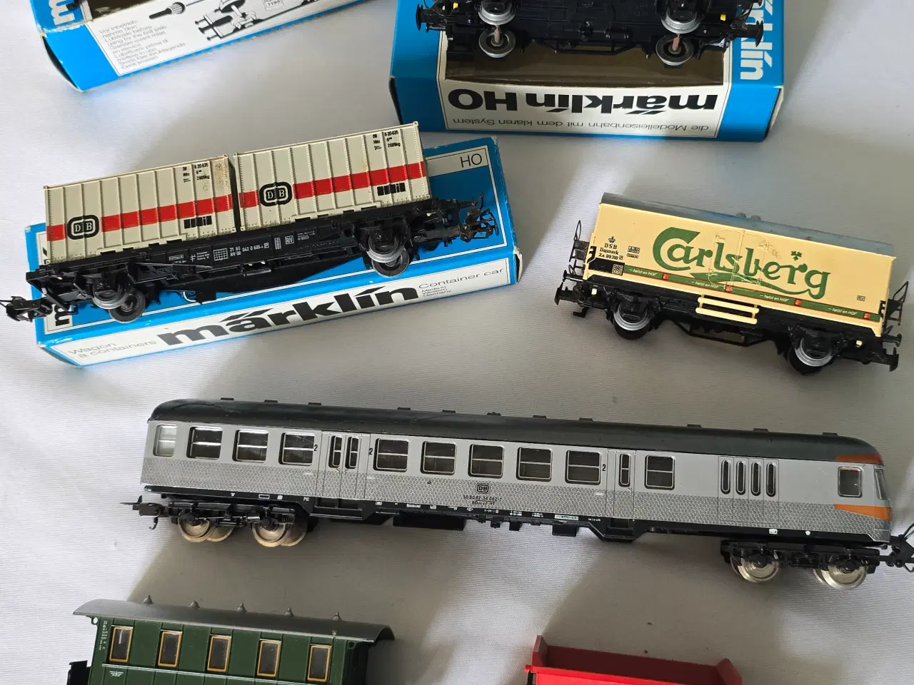 Billede 6 - Märklin tog, vogne, huse, mennesker, biler