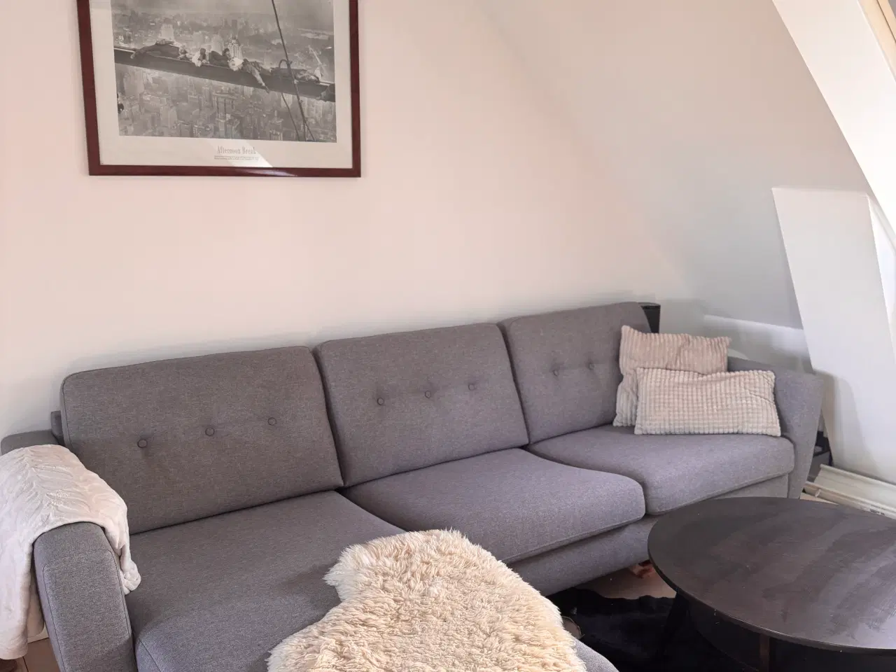 Billede 1 - Sofa med chaiselong 