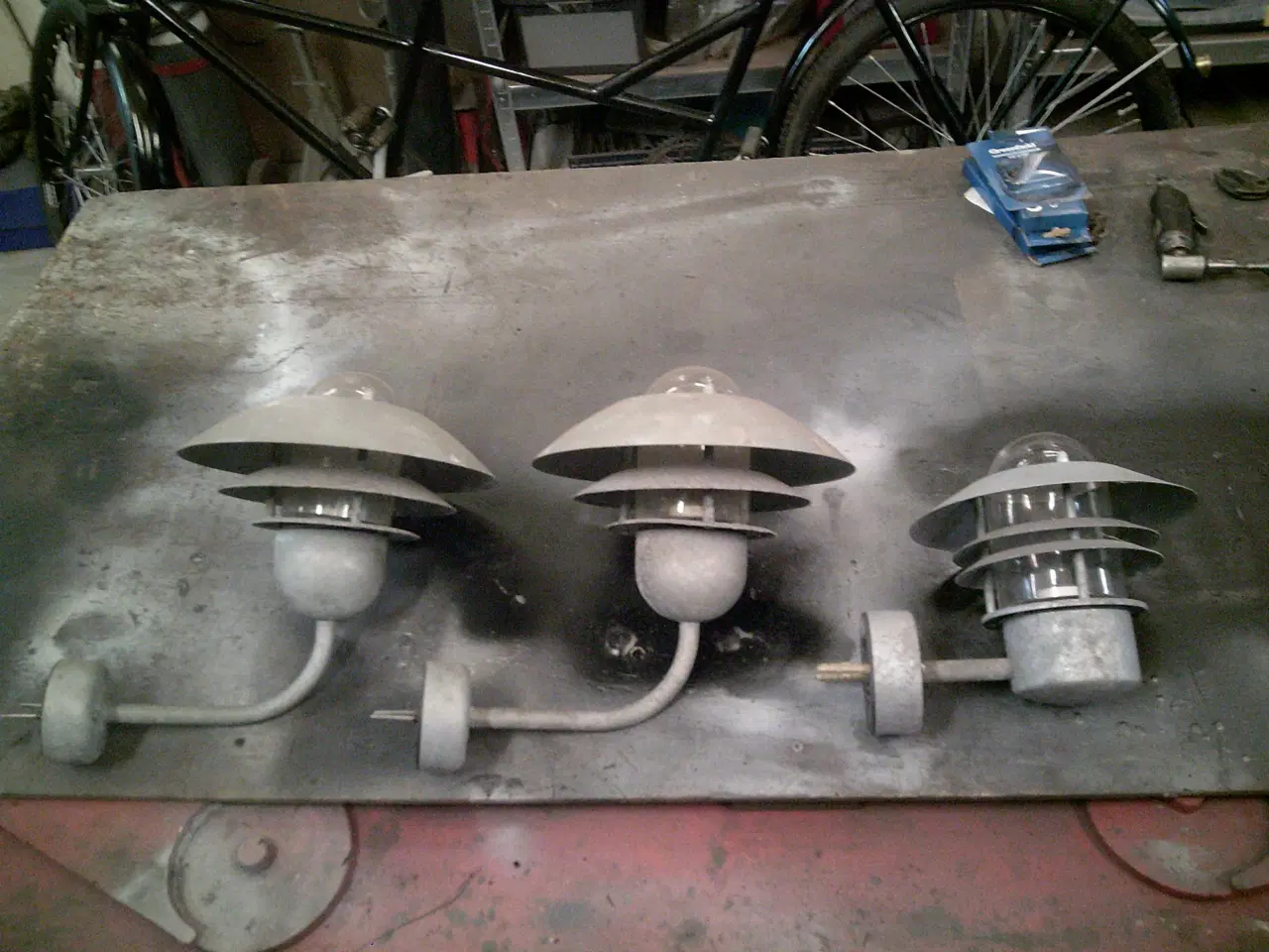 Billede 2 - VÆGLAMPER GALV.