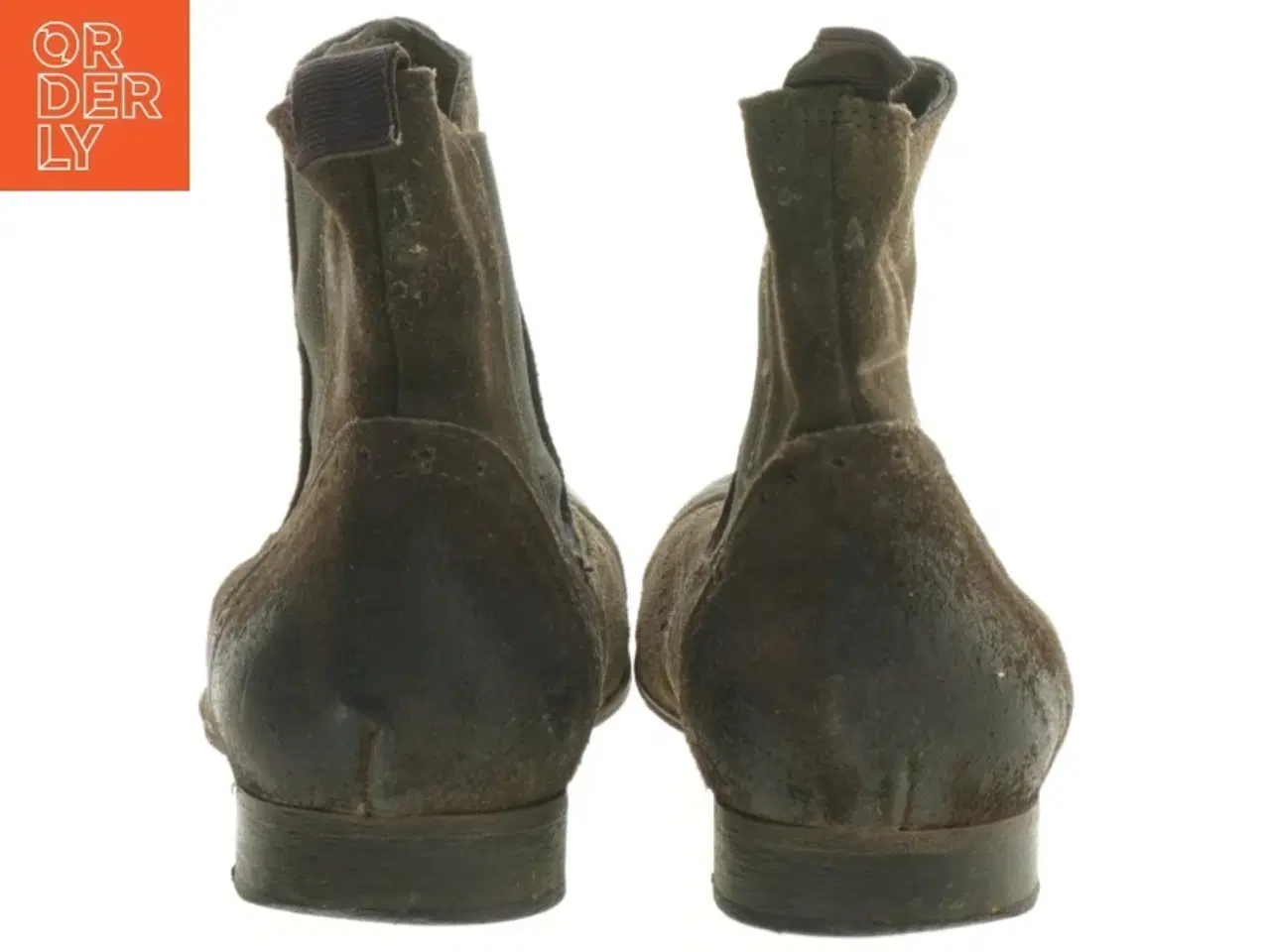 Billede 2 - Buffalo brune ruskinds Chelsea-støvler str. 39