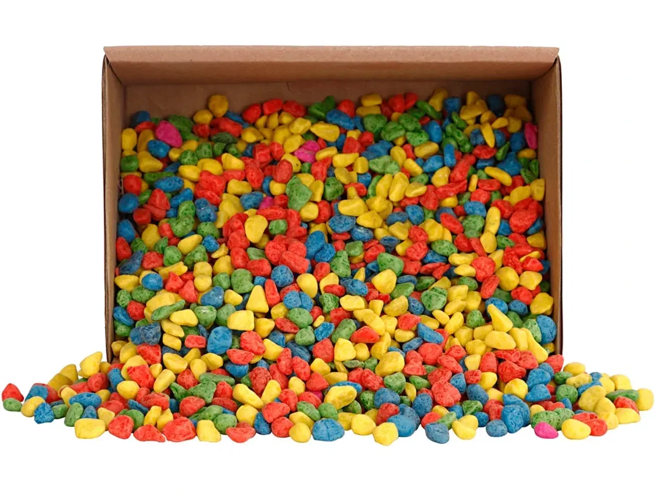 Billede 1 - Mosaiksten, str. 8-10 mm, tykkelse 5 mm, stærke farver, 2kg/ 1 pk.