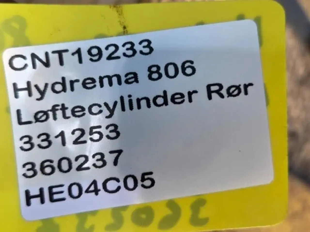 Billede 12 - Hydrema 806 Løftecylinder Rør 331253