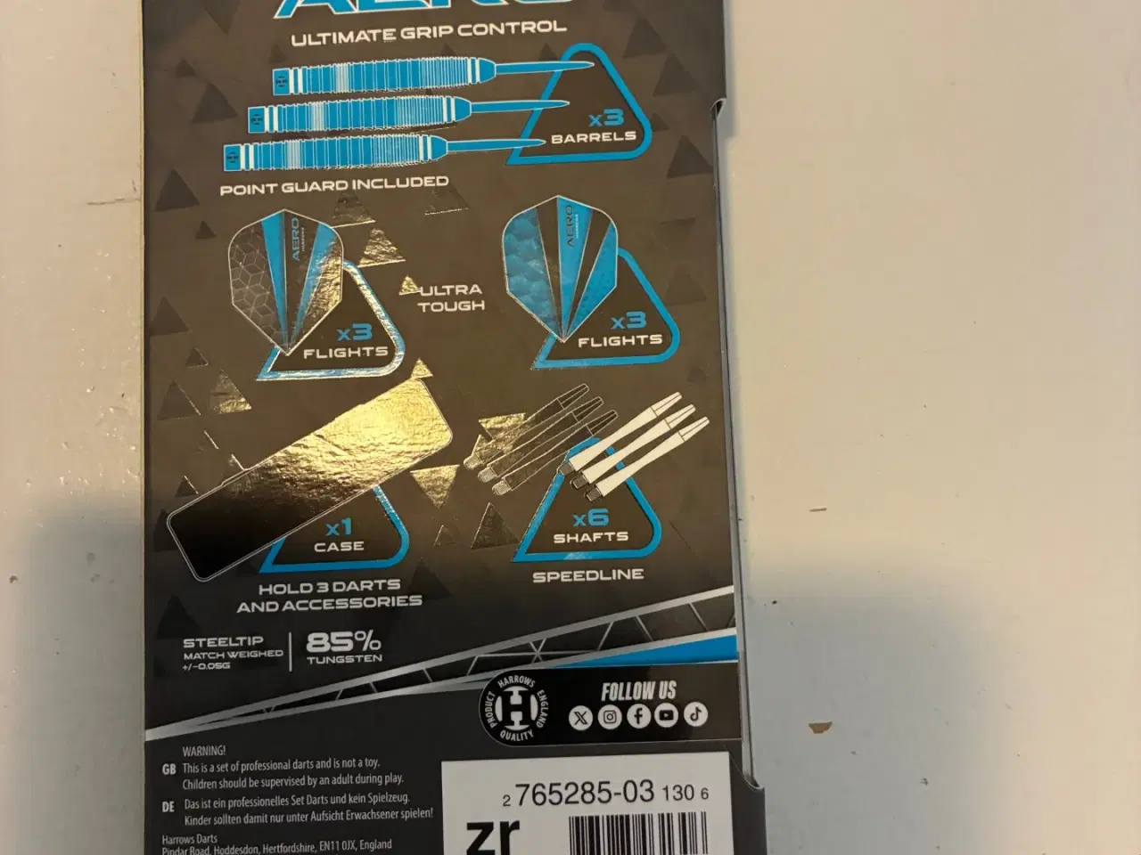 Billede 2 - Harrows Aero Dartpile, 24g, 85% Tungsten, 17 dele