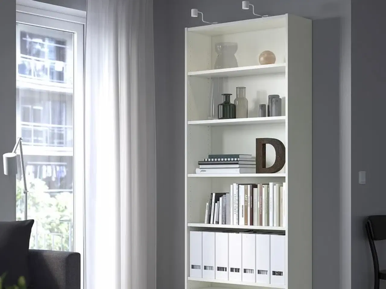 Billede 3 - Stor hvid reol 