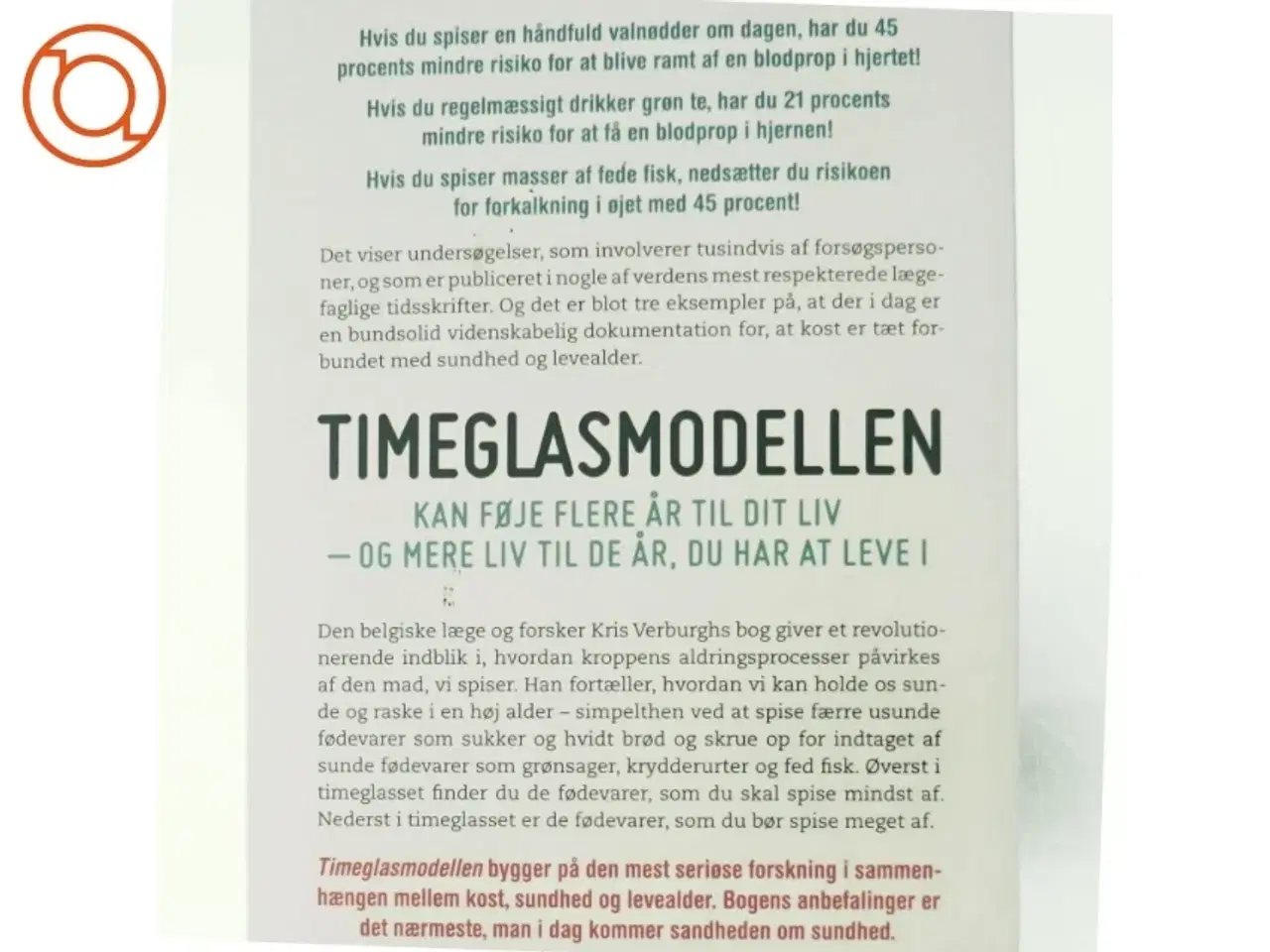 Billede 3 - Timeglasmodellen : om at tabe sig og holde sig ung længere af Kris Verburgh (Bog)