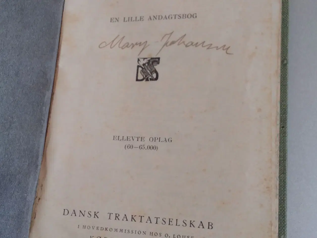 Billede 3 - Ordet" Lille andagtsbog fra 1936