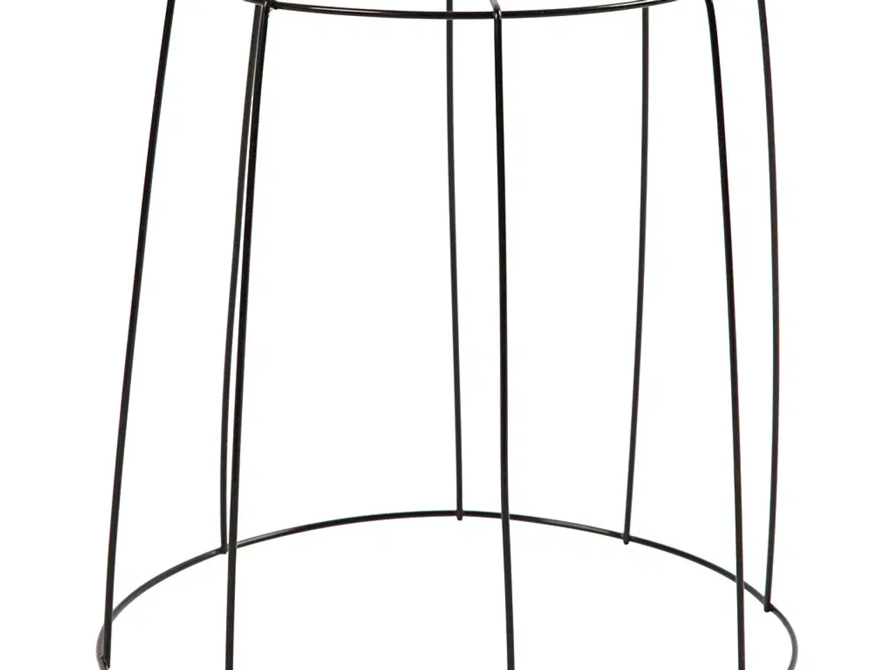 Billede 1 - Elegant Sort Lampeskærm i Metal - 20 cm Høj