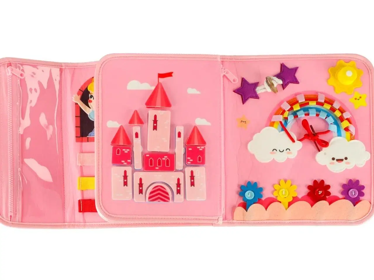 Billede 10 - Sanse- og Montessori aktivitetsmappe rygsæk – pink