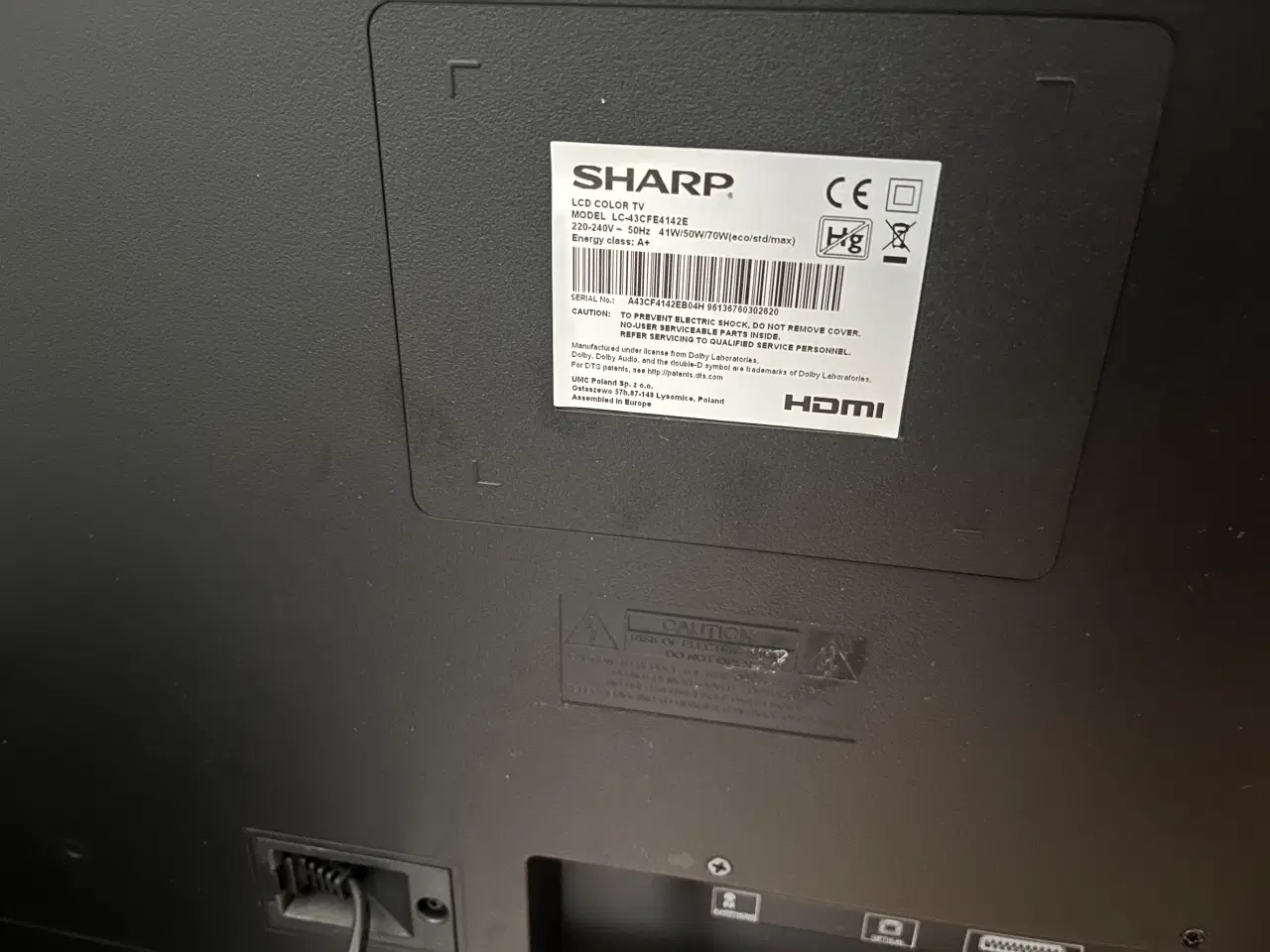 Billede 2 - Sharp 43 " farve TV