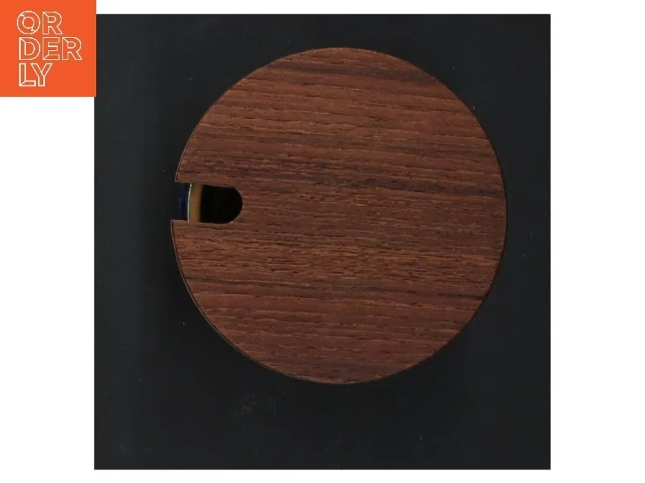 Billede 3 - Sennepskrukke med trælåg fra Knabstrup (str. 7,5 cm)