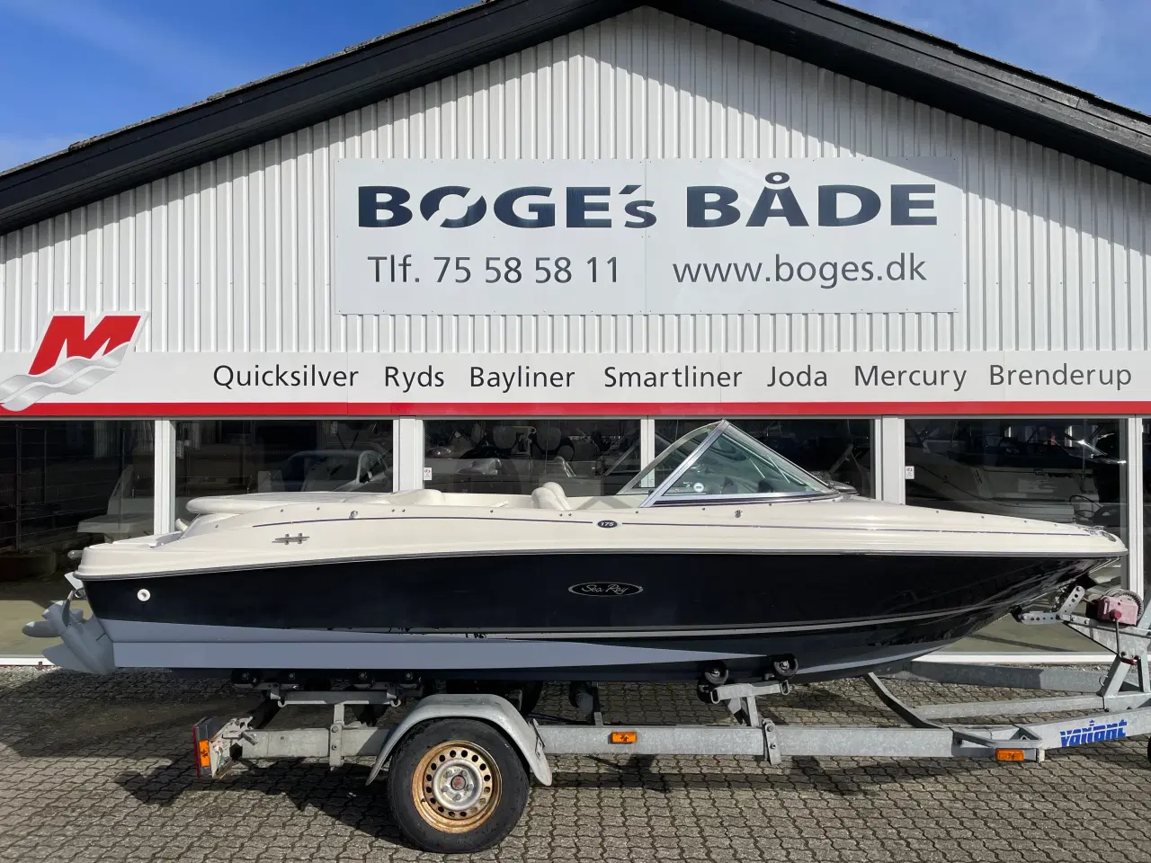Billede 1 - 175 Sport Bowrider med 135 hk Mercruiser 3,0L 4 takt i/b og 1350 kg Variant bådtrailer