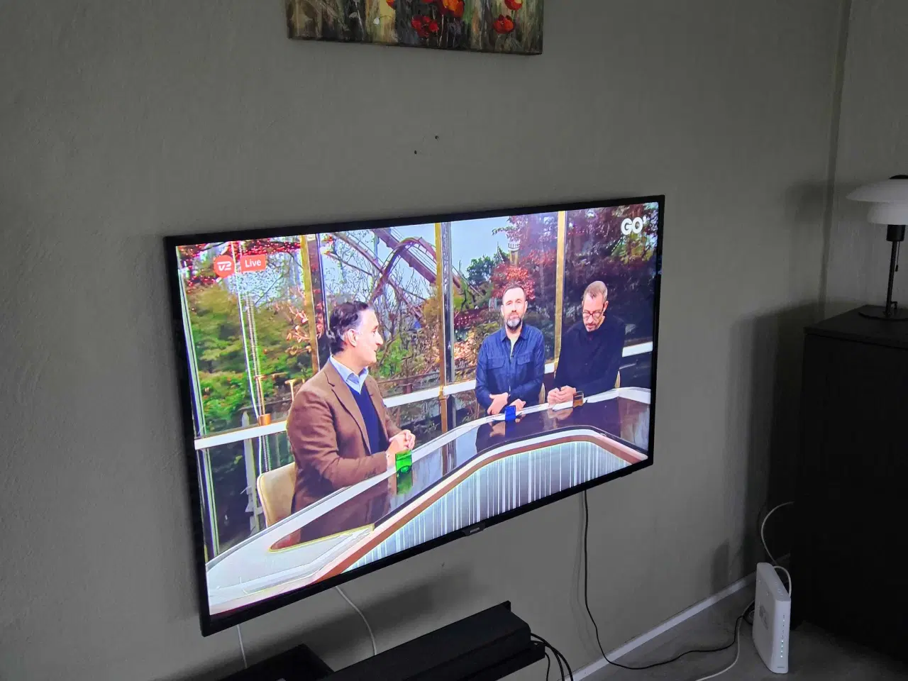 Billede 2 - 52" Philips TV, fejlfri. 