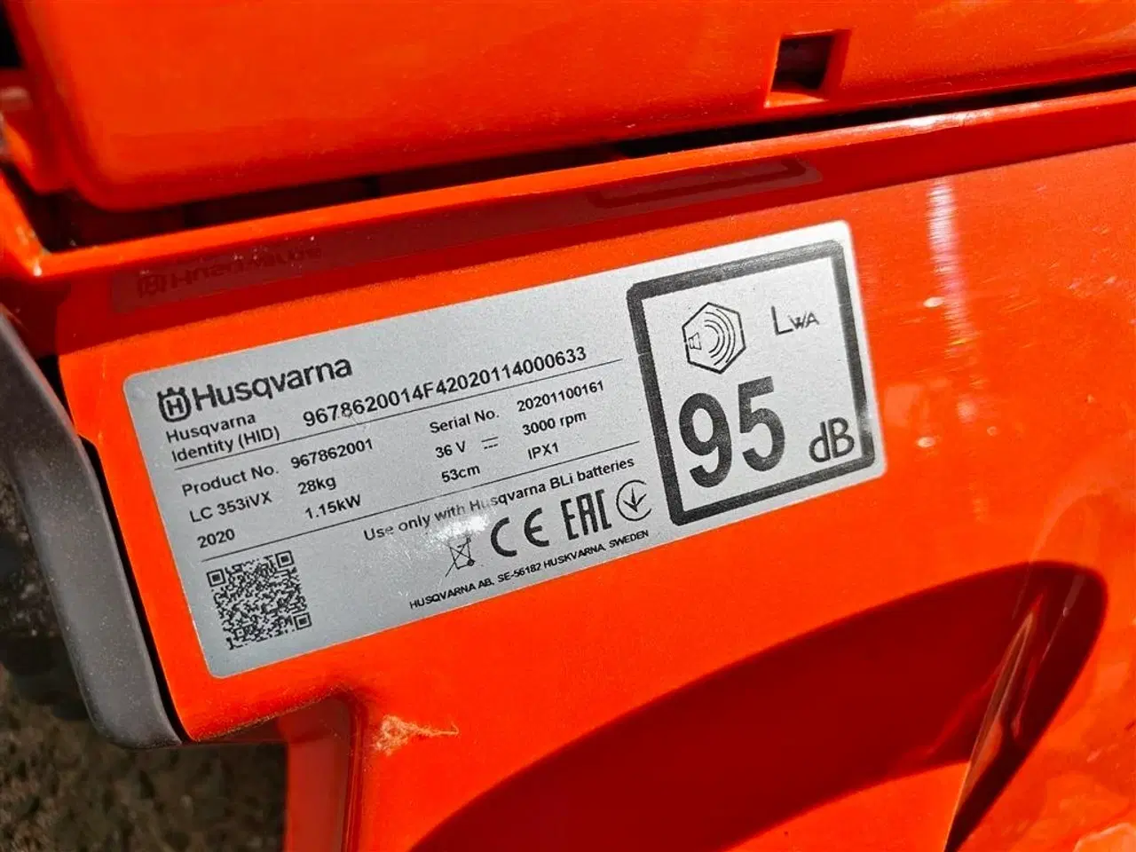 Billede 5 - Husqvarna LC 353 VI Batteridrevet - ex. batterier