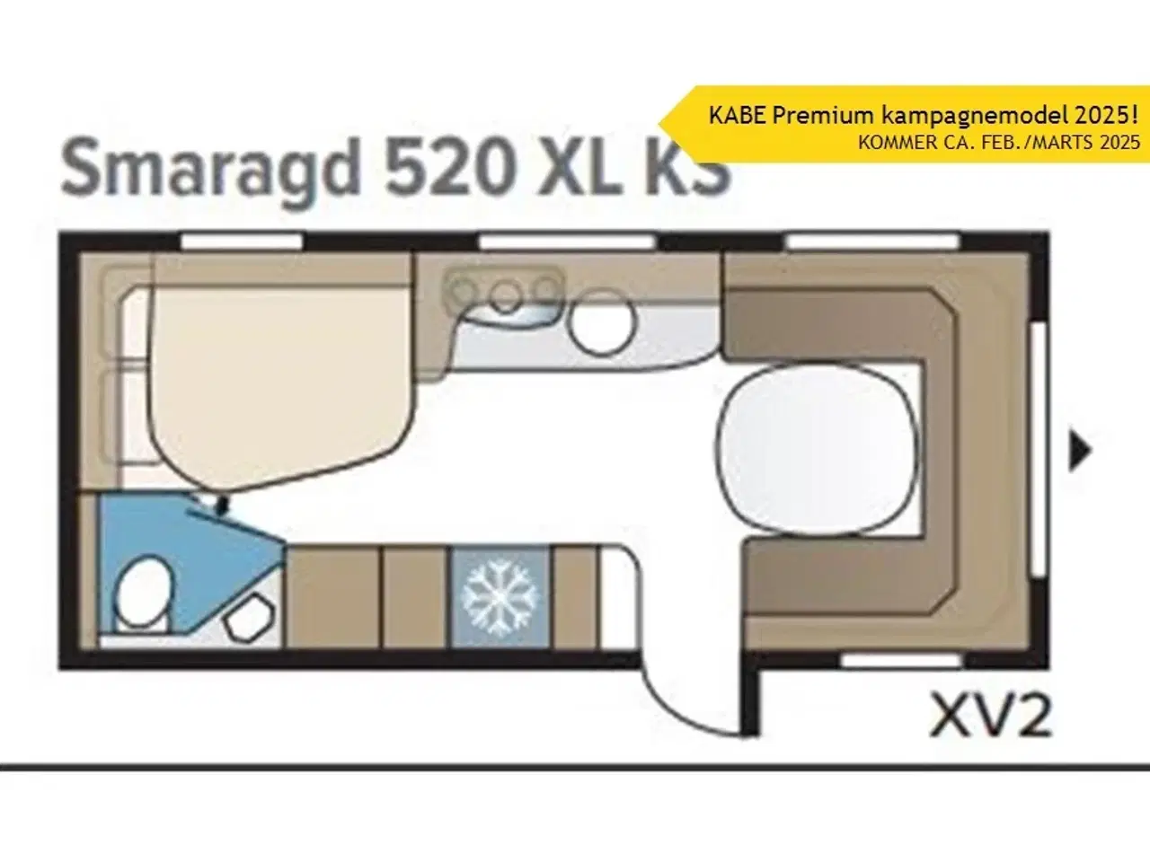 Billede 1 - 2025 - Kabe Smaragd 520 XL XV 2 KS Premium Line   Specialtilbud i begrænset antal!