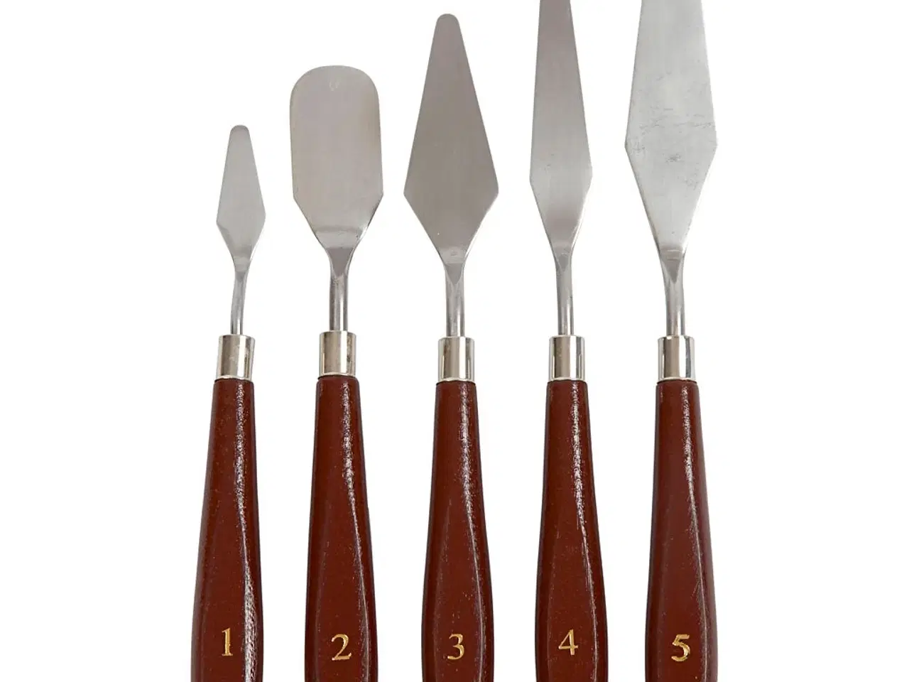Billede 1 - Malerknive, L: 17-23 cm, B: 1,5-2,5 cm, 5stk./ 1 pk.