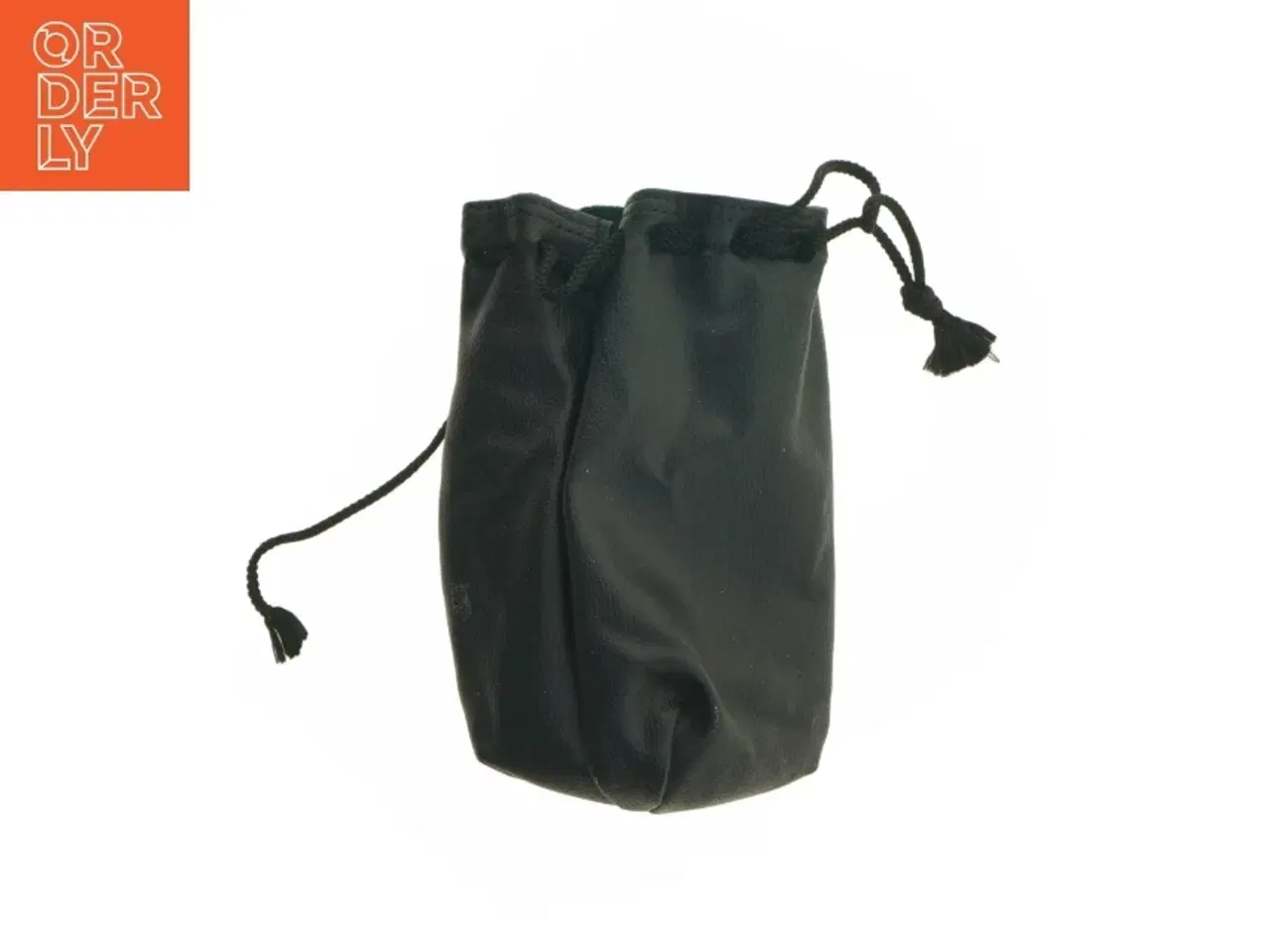 Billede 2 - Sort opbevaringspose i kunstlæder (str. 18 cm)