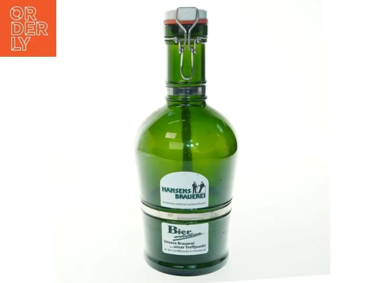 Billede 1 - Ølflaske fra Hansens Brauerei (str. 35 cm)