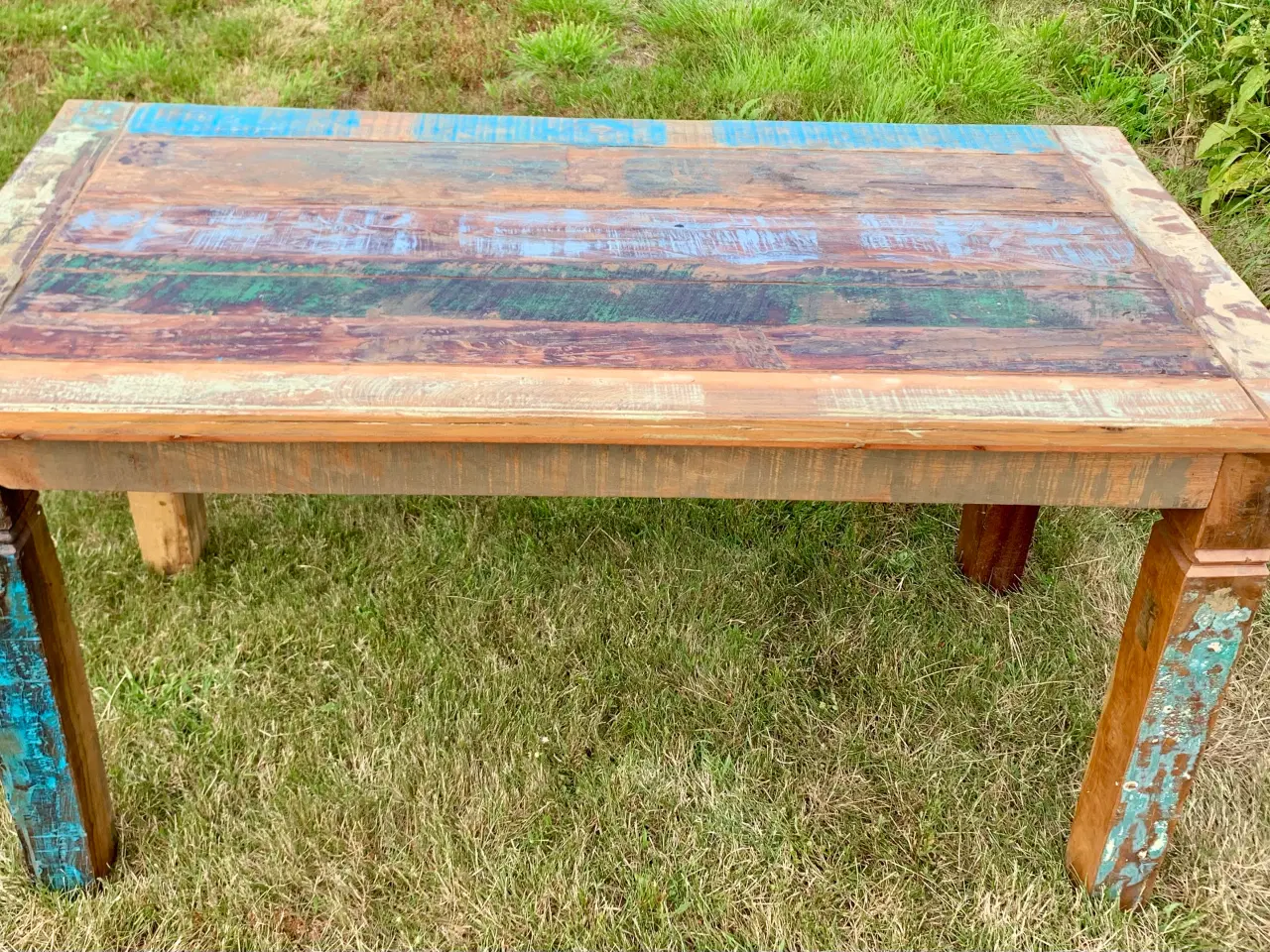 Billede 1 - Spisebord i egetræ – 140 x 70 cm