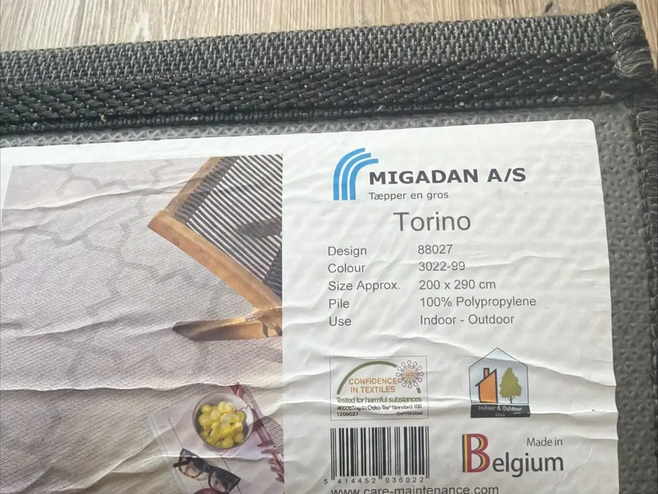 Billede 3 - Tæppe grå Torino