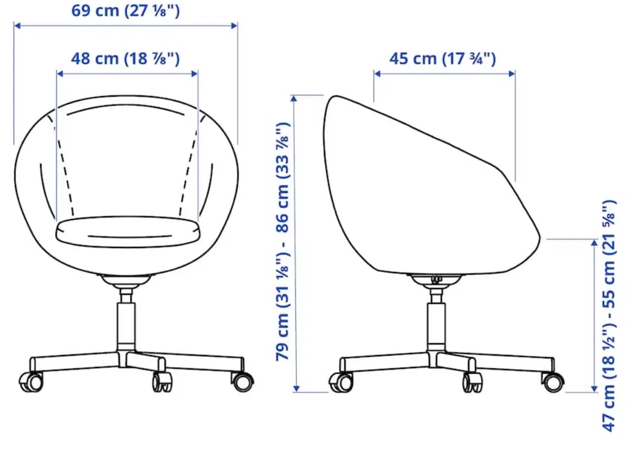 Billede 4 - Skruvsta skrivebordsstol (Ikea)