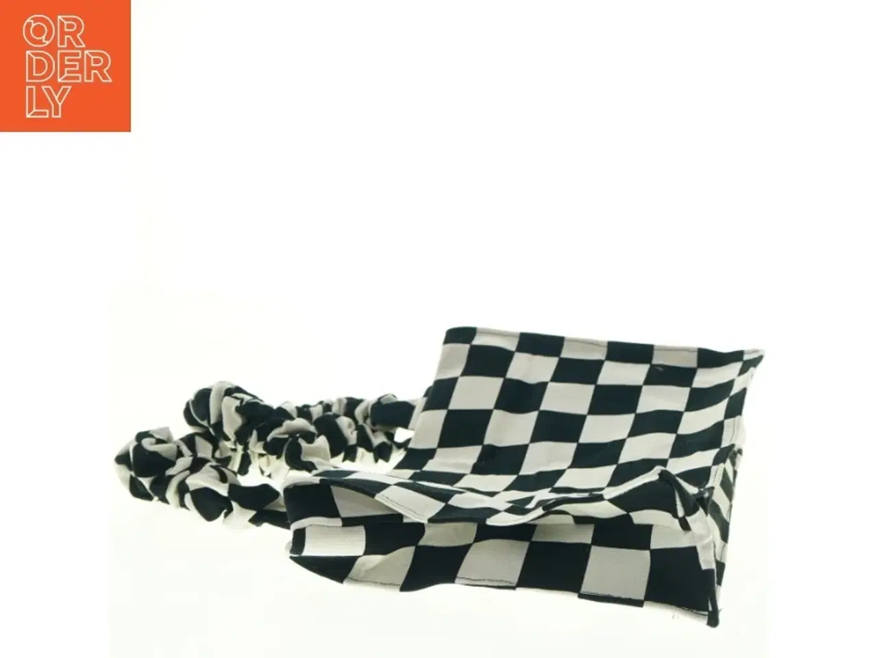 Billede 3 - Skakternet stoftaske (str. 27 x 20 cm)