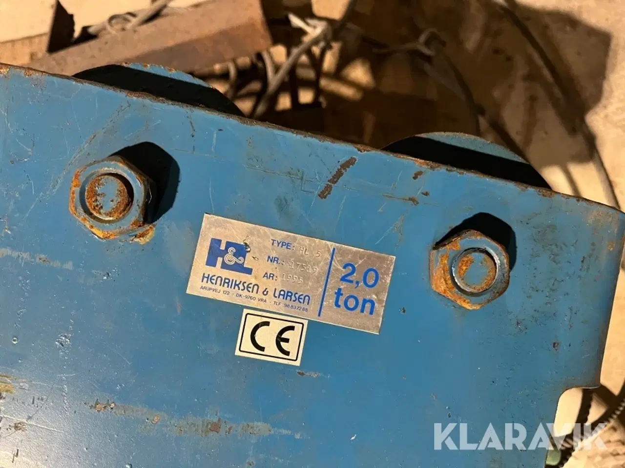 Billede 4 - Eltalje Demag 1000 kg