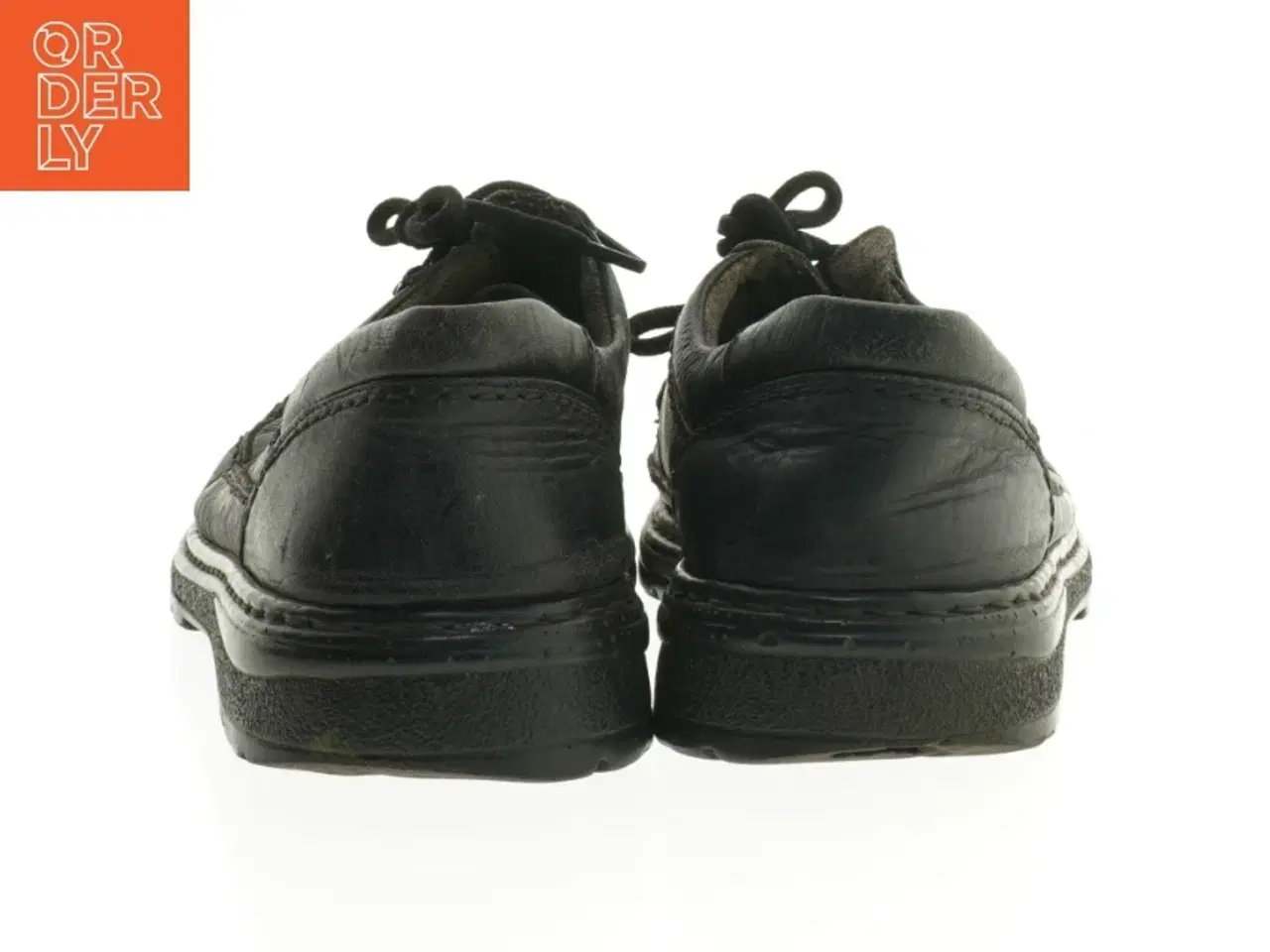 Billede 2 - Sorte lædersko (str. 44 )