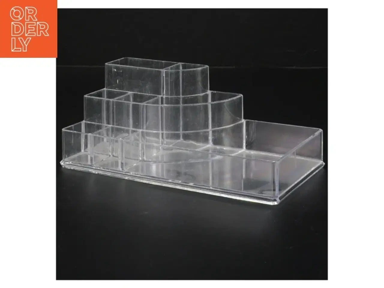 Billede 1 - Gennemsigtig plastik organisator (str. 17 x. 9,5 cm)